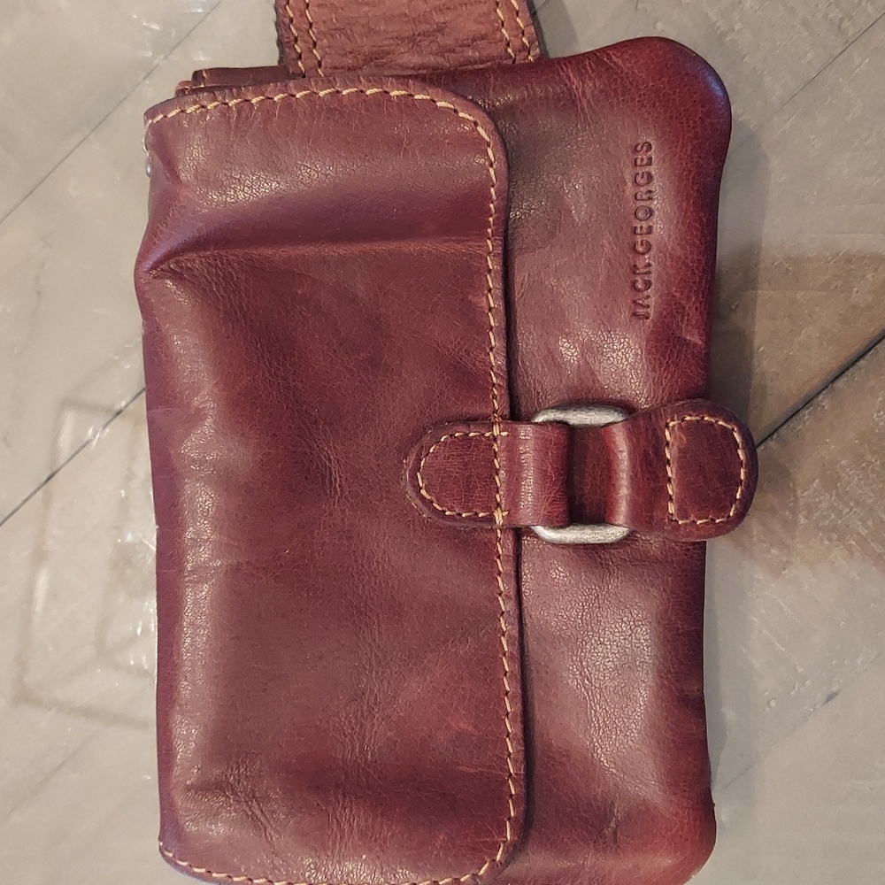 Jack Georges Leather Waist Pouch